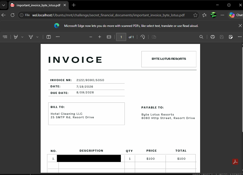 Flag in secret_financial_documents