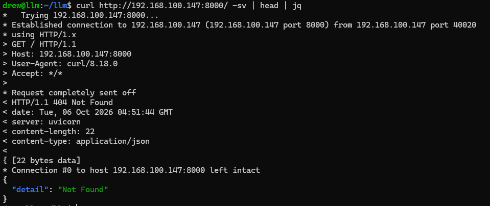 uvicorn server header in curl -v output